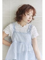 アトラ ハッピーヘアライフ 昭和町店(attra happyhairlife)&nbsp;ミディアムパーマ/コテ巻風パーマ/くせ毛風パーマ/大人ボブ