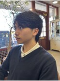 ＊prince short 流行りのフェザーに少しアレンジ
