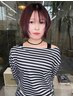 【おさまる理想のボブ.柔らかいレイヤーもお任せ♪】ケアカラー+カット￥9900 