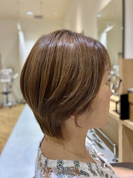 ユニックス イオンモール川口前川店(UNIX) 【40代髪型・50代髪型】首元すっきり小顔ショートボブ
