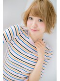 ローレン毛先のニュアンスで抜け感!小顔似合わせサマーショート