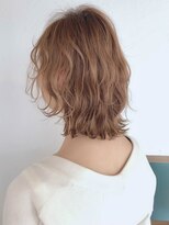セシルヘアー(CECIL hair)&nbsp;ウェーブ巻きショート×マロンベージュ