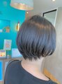 オーブヘアー ユエル 札幌澄川店(AUBE HAIR uel)&nbsp;大人っぽいショートボブ！暗髪でもキマる透明感カラー！