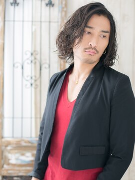 メンズヘア ビーセカンド 草加店(MENS HAIR B-2) 大人ランダムパーマでワイルドツイストミディM