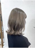 ミントベージュ×くびれヘア♪恵比寿/ダブルカラー