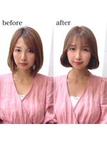 ミラリー トウキョウ(Mirareee Tokyo)&nbsp;20代30代40代◎韓国ヘアー顔周りレイヤー青髪似合わせカットロブ