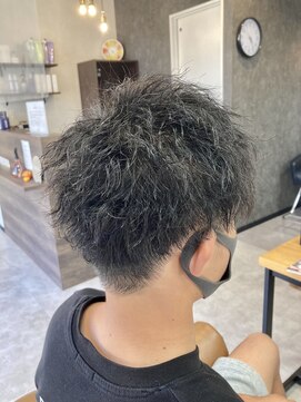 モンド ヘアクリエーション 和田店(monde hair creation) マッシュショート×ツイストスパイラル