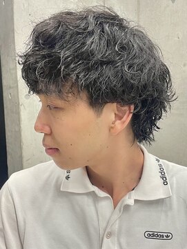 フイ 自由が丘(men's salon Hui) メンズ/アップバング/ツーブロックマッシュ/束感ショート波巻き
