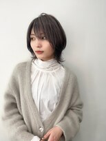 小森谷,黒髪,ボブルフ,ネビージュ,小顔,オリーブグレージュc43