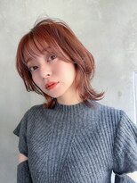 ロジッタ(ROJITHA)&nbsp;【ROJITHA原宿表参道】外はねミディ×ピンクベージュ