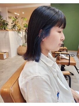 ヨハク(yohak) イヤリングカラー×ブルー