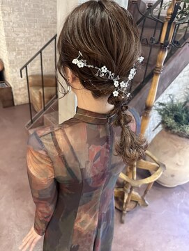 エルト 四条烏丸(elto) 結婚式ヘア★編みおろしアレンジ★★《下岡優花》