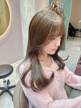 ブラン(blanc) 透明感カラー/ミルクティーベージュ/レイヤーカット