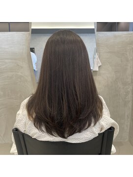 フレームセントラル(FRAME central) 《FRAMEcentral》ちょこっとレイヤー×ベージュブラウン