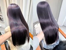 ブリーチありダブルカラー◎色落ちまで可愛い★ラベンダーカラー/原宿/ブリーチなしダブルカラー/髪質改善