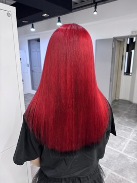 ペレ 栄店(PELE) デザインカラー/レイヤーカット/ウェットヘア/オリーブベージュ