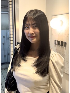 エイト オカチ 上野御徒町店(EIGHT okachi) レイヤーカット/レイヤー/韓国ヘア/艶カラー/ブルーブラック