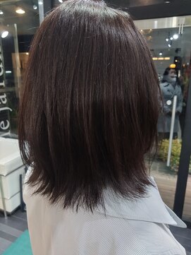 ヘアーアンドカラー ルジャルダン 葛西店(le jardin) くせ毛をいかした切りっぱなしボブ