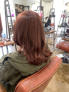 ヘアラウンジ アンリオ(hair lounge an rio) ピンクベージュカラー