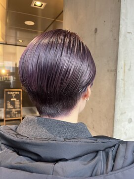 スーリール 赤坂店(Sourire) くすみパープルショート