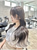 20代30代レイヤーカット　韓国ヘア　顔まわりカット