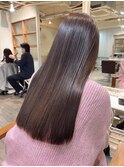 髪質改善/ストレートロング/ショコラブラウン