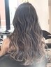  《大人女性に大人気》カット＋白髪ぼかしハイライト＋カラー＋内部補修TR
