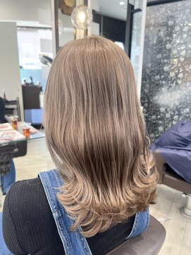 フィラージュ サロンドウィズ(filage SALON DE WITH) 30代/ハイライト/ベージュ/ミディアム/船橋/船橋大神宮下