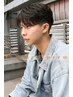 【メンズ】フェザーパーマ+メンズカット　￥11000