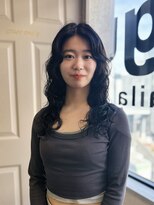 アグ ヘアー アイラ静岡店(Agu hair aila)&nbsp;柴田　海外風◎プードルパーマ×ブルーブラック