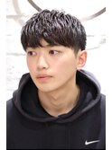 カジュアルメンズマッシュ理容室ビジネスショート