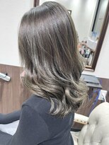ベルヘアーデザイン 堺東(Belle hair Design) イメチェンオリーブグレージュイルミナカラーレイヤーカット堺東