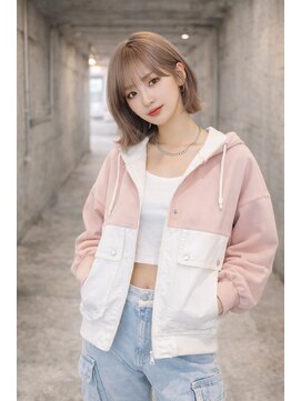 アグ ヘアー ロジェット 松本桐店(Agu hair rojet) シースルーバング外はねボブ◎