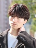 フェザーパーマ　シースルーマッシュ　メンズパーマ　韓国ヘア