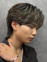 エルマーク 松山(L-MARK) ハイライト/ツイストパーマ/メンズ/アップバング/men's