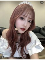 Anela大宮 ブリーチ/エクステ/髪質改善【アネラ】【4月上旬NEW OPEN(予定)】 みりちゃむちゃん、ピンクベージュ