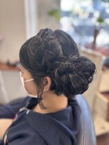 ヘアーアンドメイク ルシエル(hair&make Luxiel)&nbsp;清楚で可愛いキッズ和装☆ヘアアレンジ