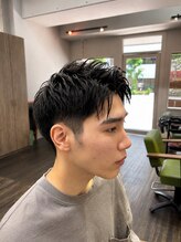 メンズ レオ 天六店(men's LEO) 王道アップバングショート