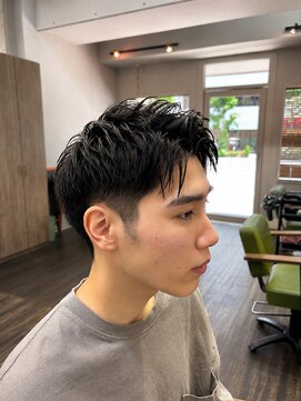 メンズ レオ 天六店(men's LEO) 王道アップバングショート