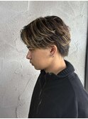 MEN’S HAIR/サーフカール/刈り上げセンターパート/群馬高崎