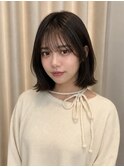 レイヤーボブ/くびれボブ/シースルーバング/顔まわりカット
