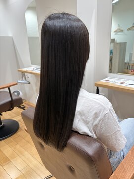 リエート 四条河原町(Lieto) 髪質改善暗髪艶ブリーチ無しナチュラルベージュ20代30代40代