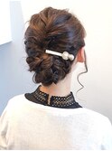 結婚式 / ヘアセット / 低めシニヨンスタイル
