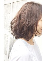 リーフヘアー(Leaf hair) くしゅくしゅボブ