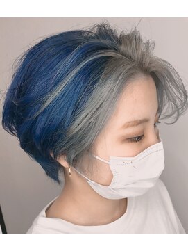 サイ(sai x) フェイスフレーミング【ブルー×シルバー】