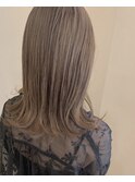 ショコラベージュ_マロンベージュ Aラインボブ かきあげ