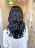 髪質改善コスメカラー◎ブルーブラック【5レベル】