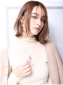 大人可愛い20代30代40代小顔ペールベージュ カールA2