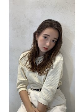 エイミーバイアフロート(amie by afloat) ワンレンロング×波巻きウェーブ