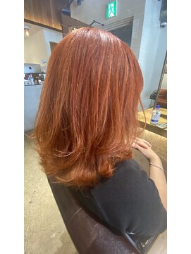 エイト 溝の口店(EIGHT) お客様スタイル アプリコットオレンジ【エイト 溝の口】